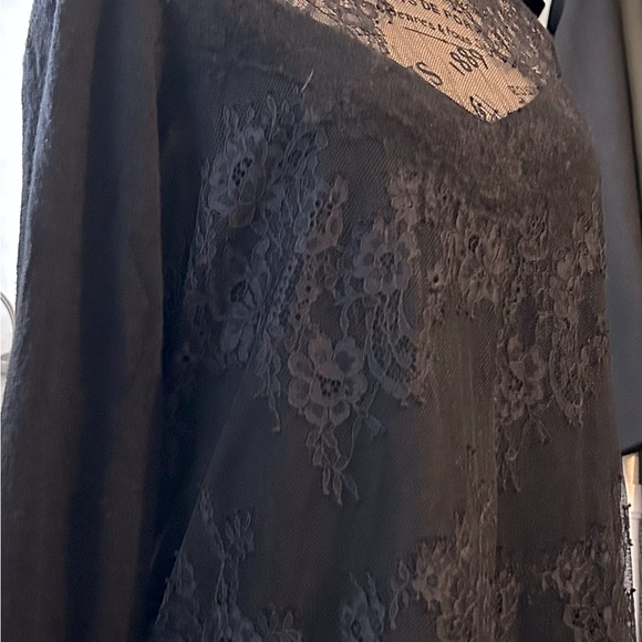 BEAUTIFUL, TIBI black sweater with sheer detail around the chest area. Size M - Picture 5 of 15
